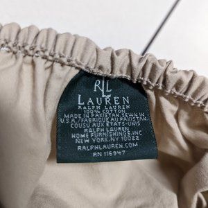 Ralph Lauren Twin Sheet Set 100% Cotton Tan